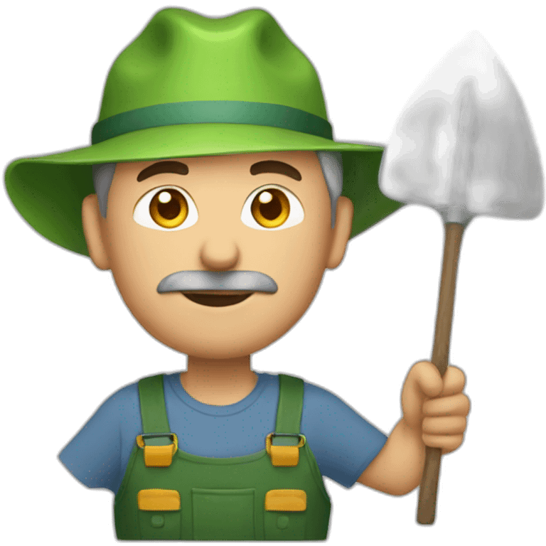 middle aged man gardener emoji