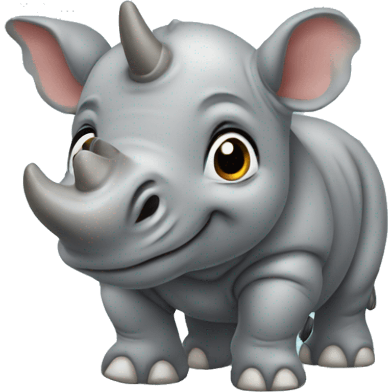 baby rhinoceros emoji