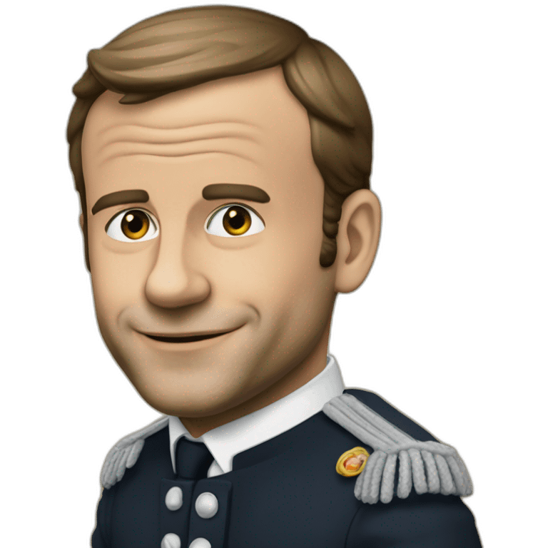 macron avec une tetine emoji