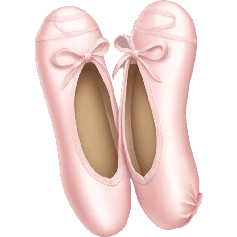 Pale pink ballet shoes emoji