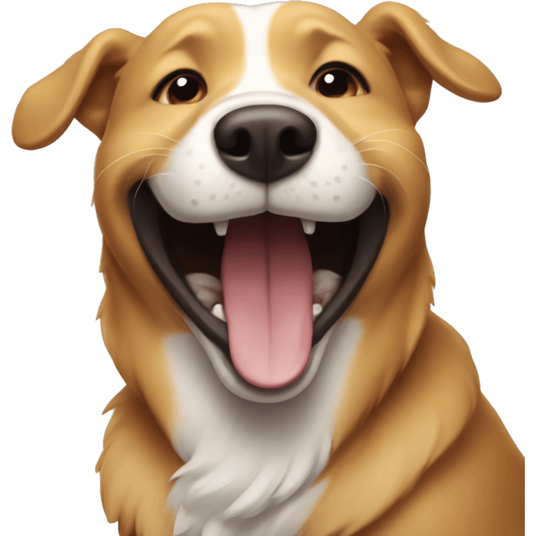 laughing dog emoji