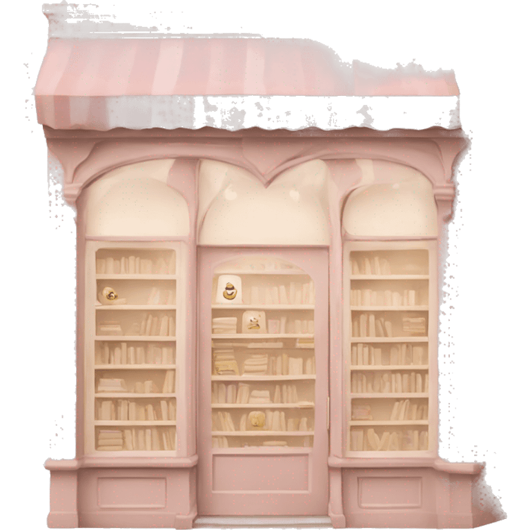 Light pink and beige aesthetic Bookshop emoji