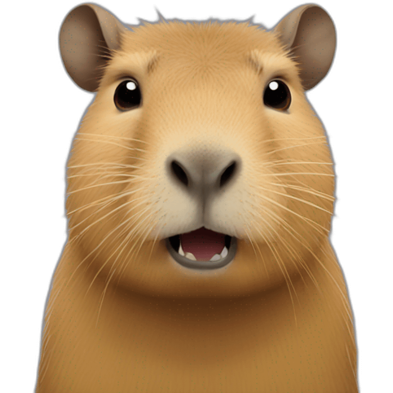 Capybara side emoji