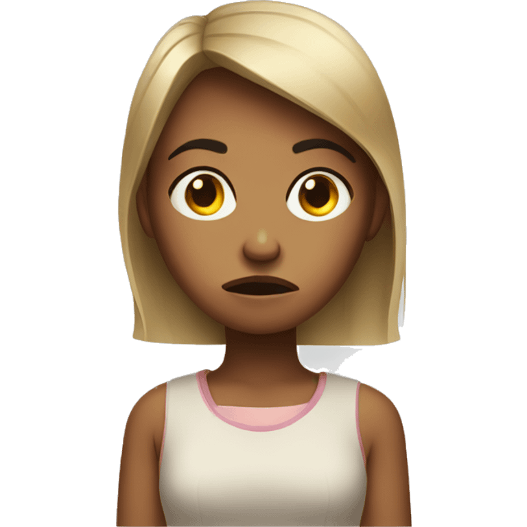 Annoyed girl  emoji