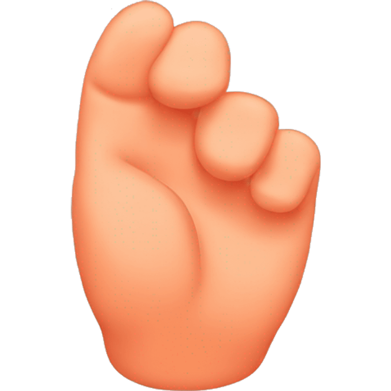 Thumb in peach emoji