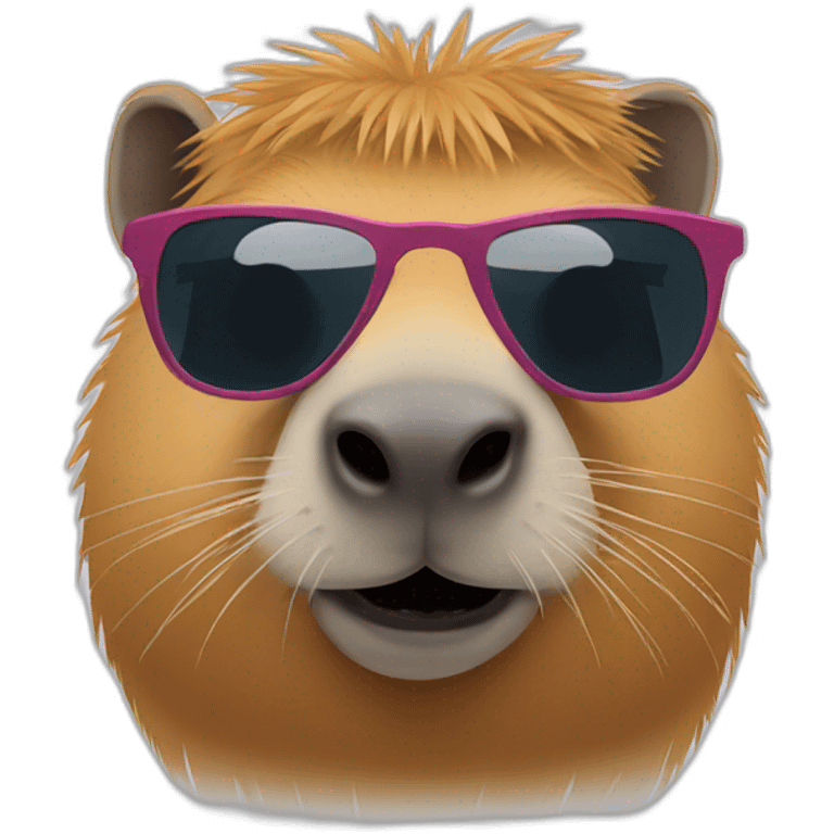 capybara with sunglasses emoji