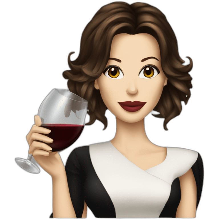 Kate beckinsale drinking wine emoji