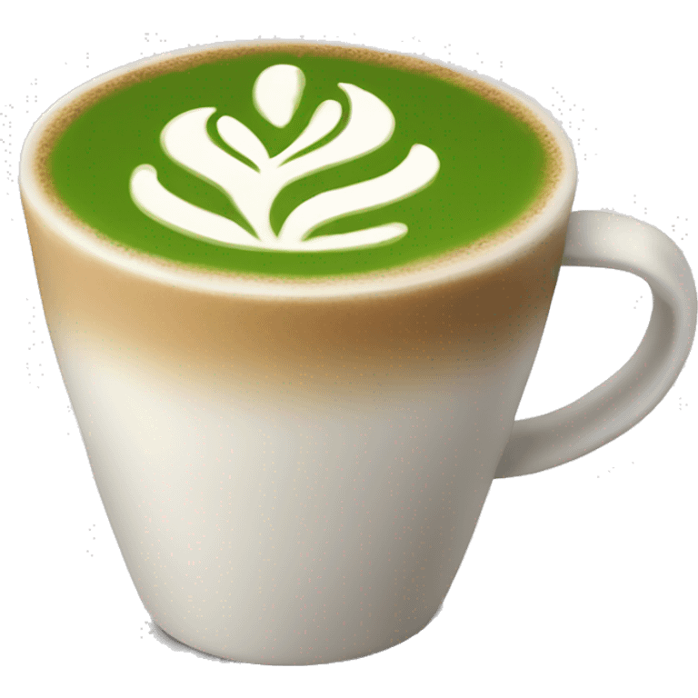 A macha latte coffee emoji