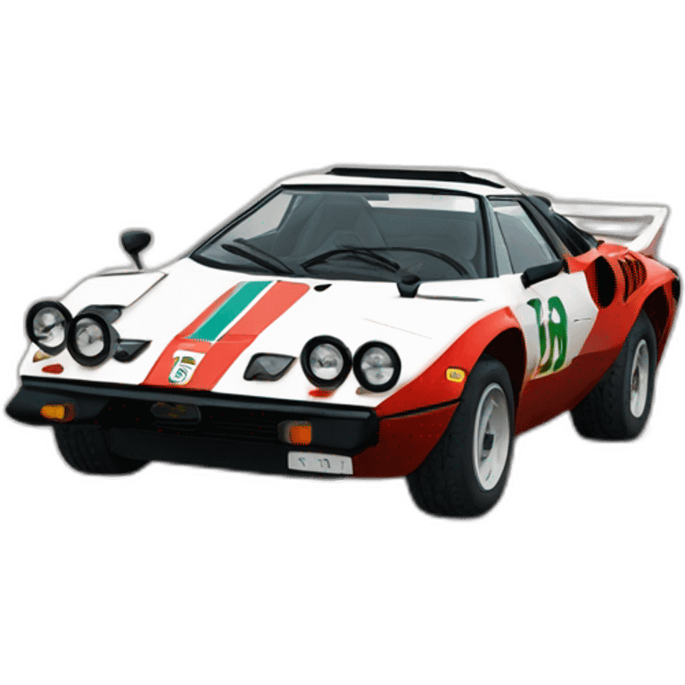 Lancia Stratos rallye emoji