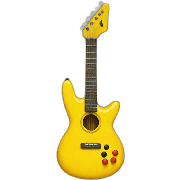 Pikachu guitar emoji