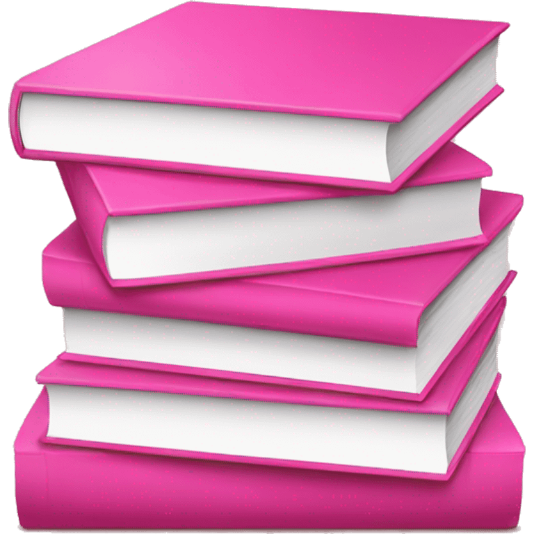 stack of pink books  emoji