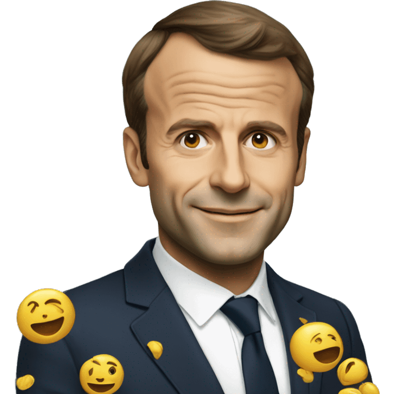 Emanuel Macron énervé  emoji