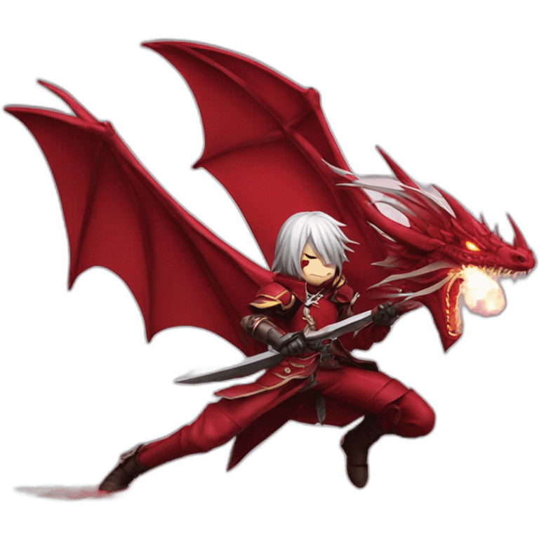 ragna of ragna crimson killing a dragon emoji