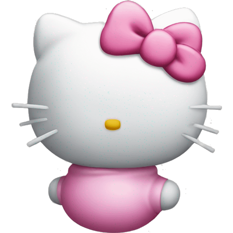 Hello kitty puffing smoke emoji