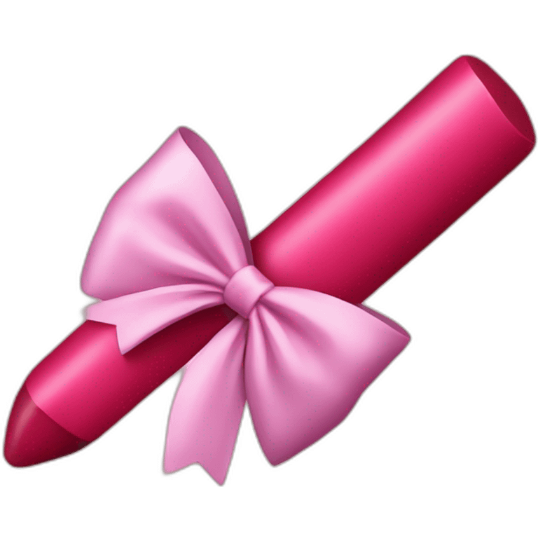 lipstick with a bow emoji