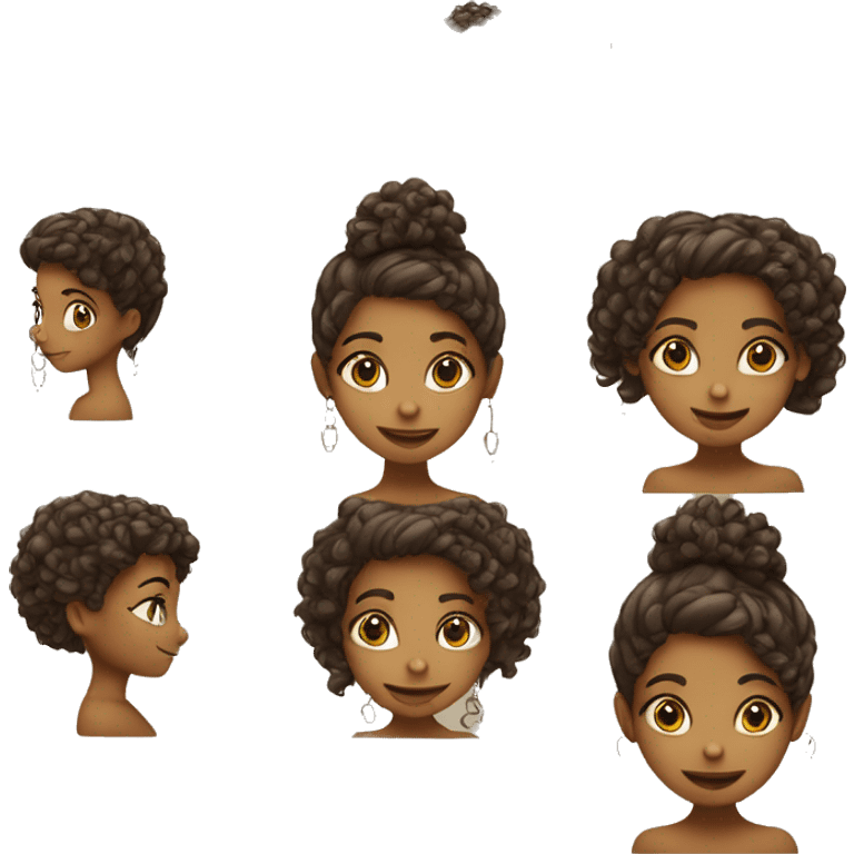 menina de pele branca com cabelo castanho claro e piercing emoji