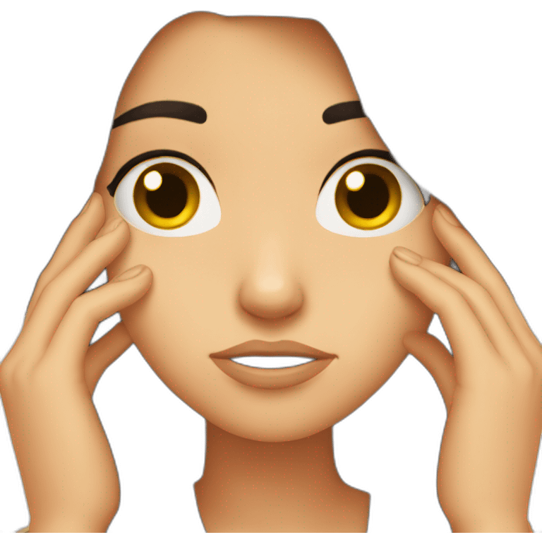 Brunette girl facepalming emoji