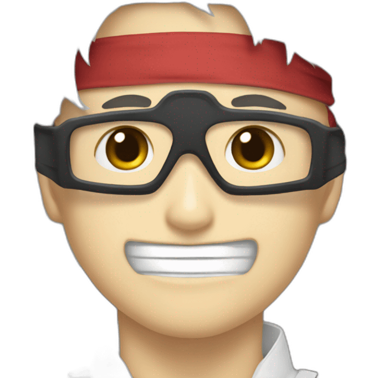 Gojo Satoru and blindfold white emoji