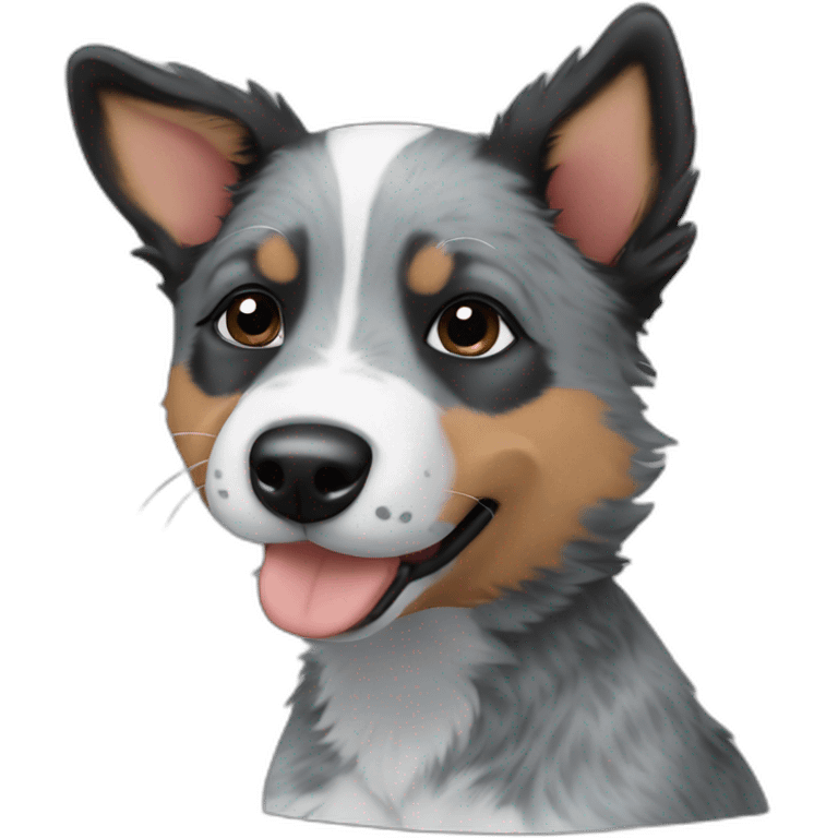 Blue Heeler puppy emoji