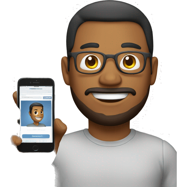 guy with website in hand emoji