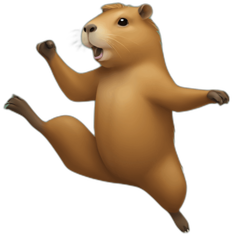 Capybara dancing emoji