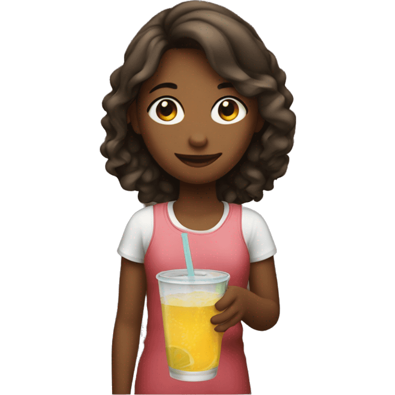 girl holding a drink  emoji