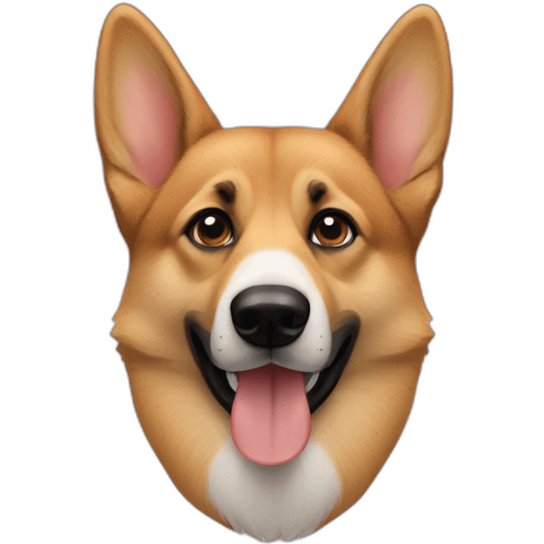 german shepard mixed with a corgi face emoji