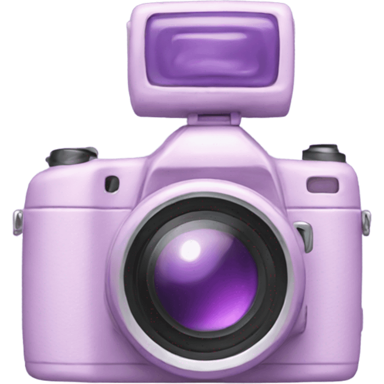 Aesthetic camera pastel purple emoji