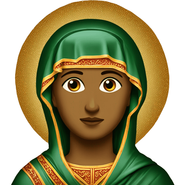 Orthodox Icon byzantin Theotokos emoji