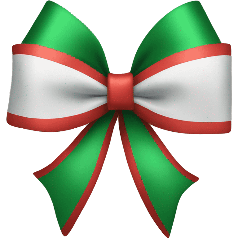 Christmas bow emoji