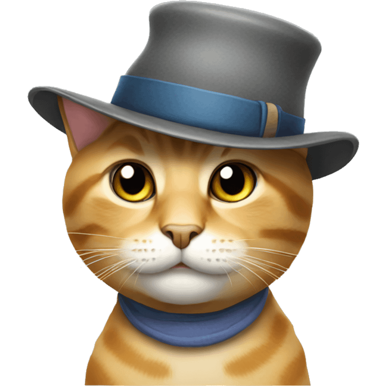 Cat whit a hat emoji