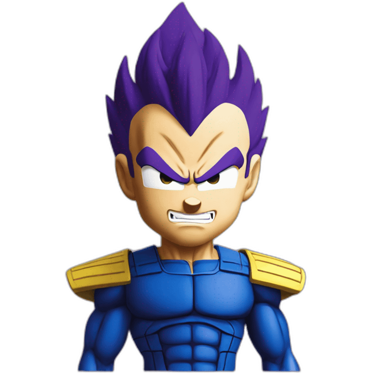 Vegeta super saiyan purple emoji