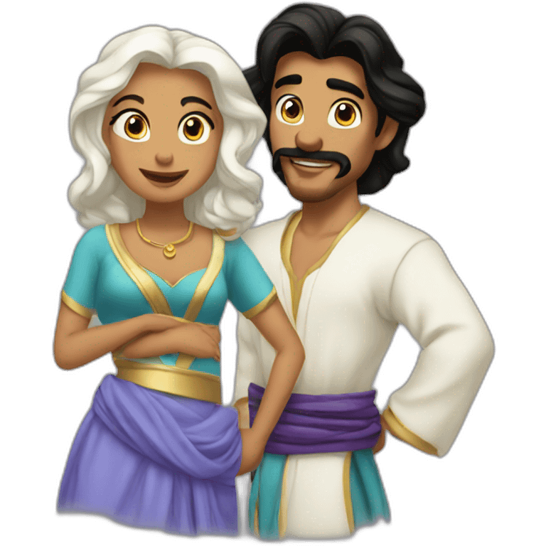 Jasmine et Aladin emoji