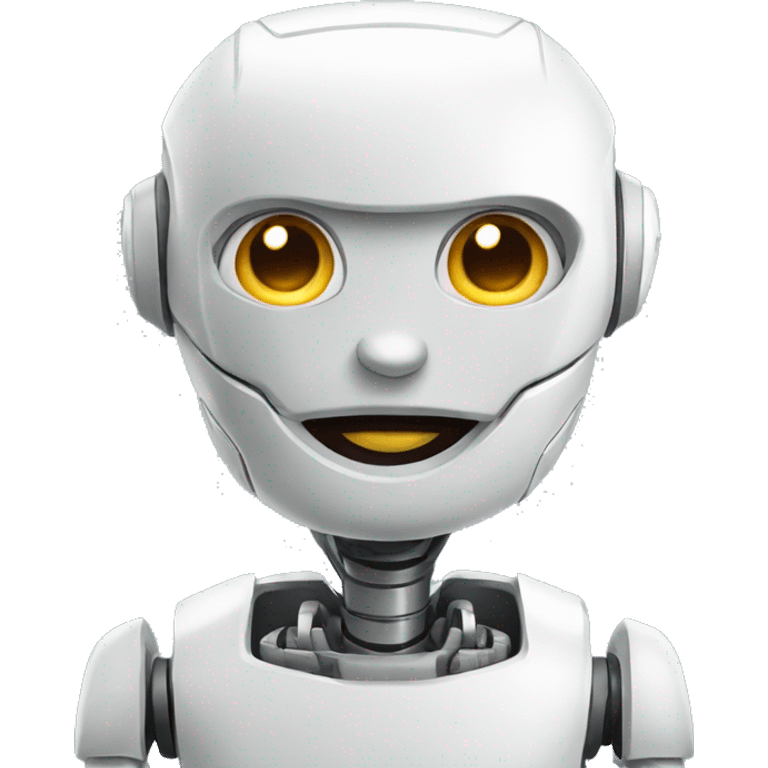 un robot care supravegheaza copii emoji