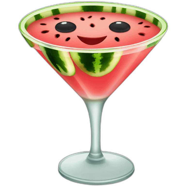 Watermelon martini emoji