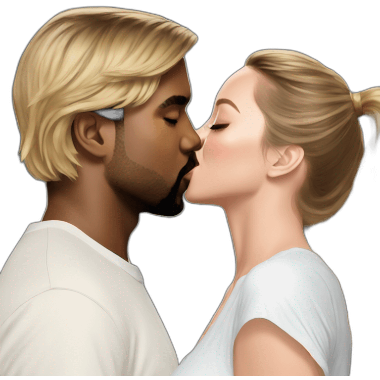 Kanye west Sydney Sweeney kiss emoji