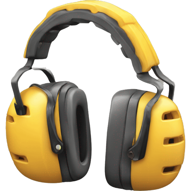 Construction ear defenders no person emoji