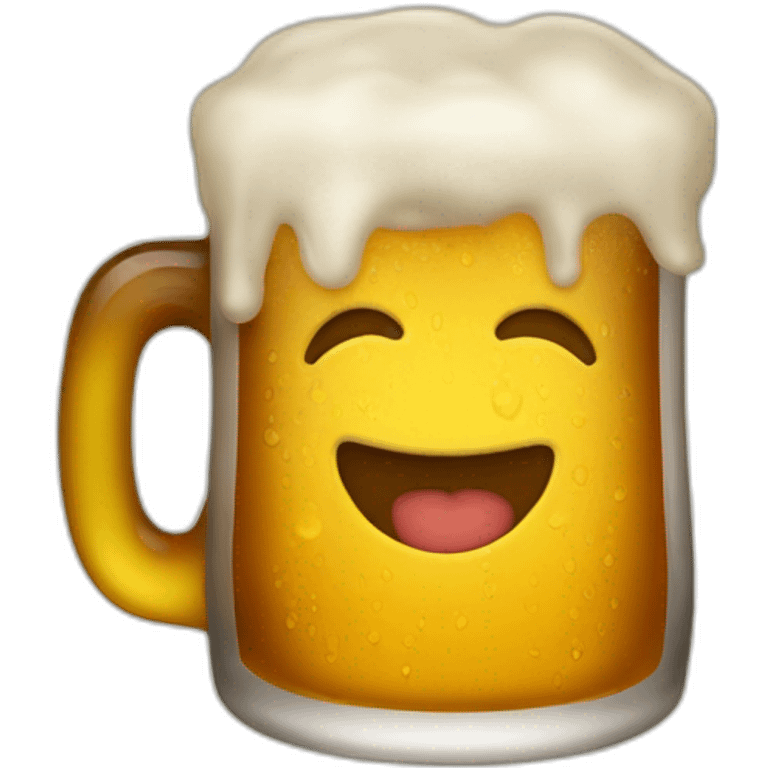 A beer shape of letter B emoji