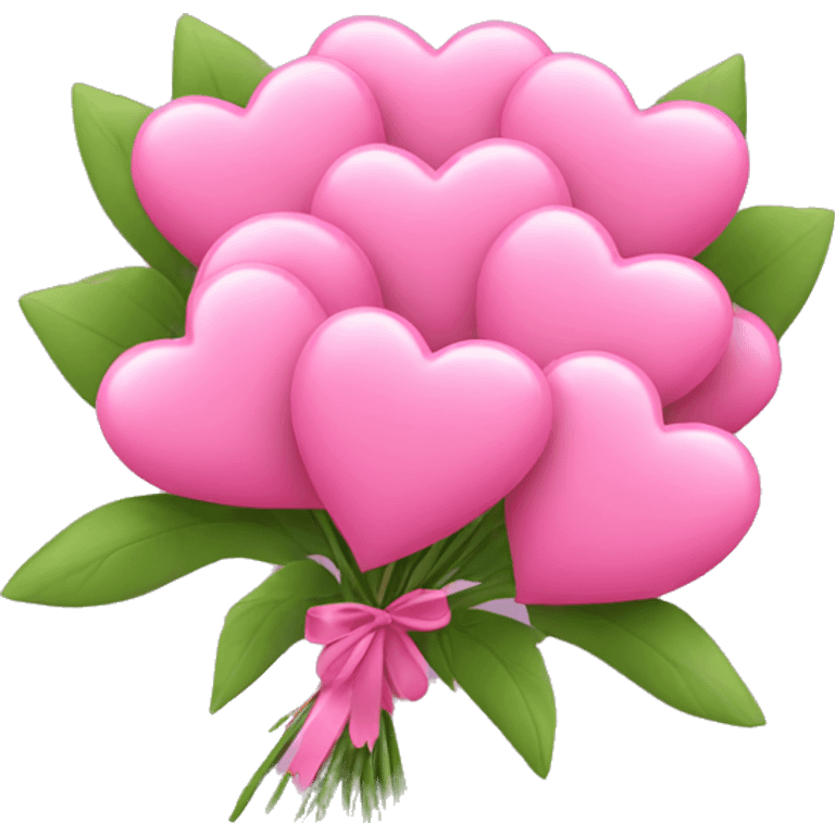 Bouquet of pink hearts emoji