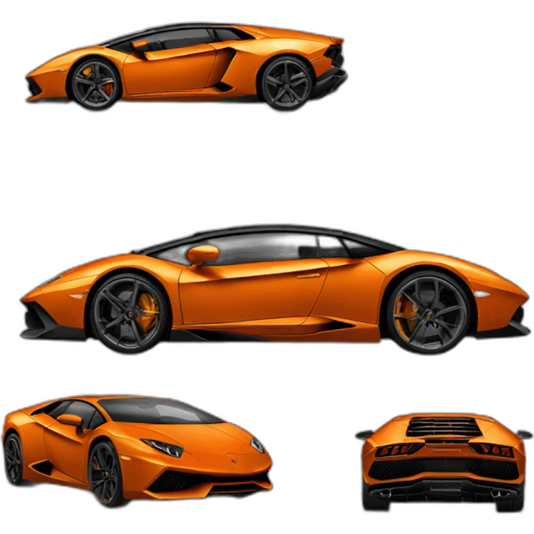 orange lamborghini emoji