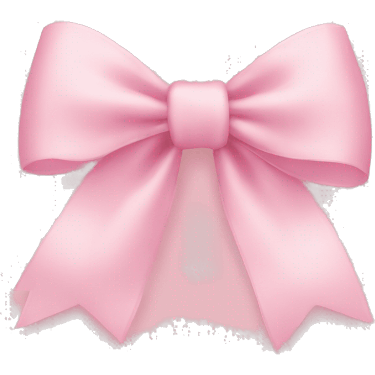 light pink bow on light pink bow emoji