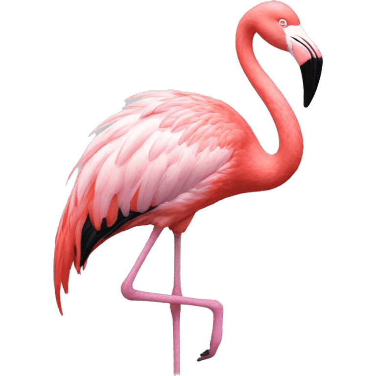 Flamingo saludando  emoji