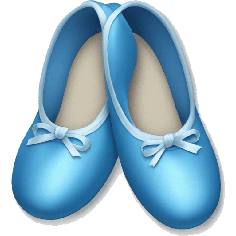 Blue ballet slippers emoji