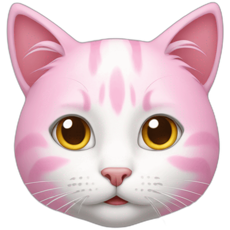 cat with pink hair emoji