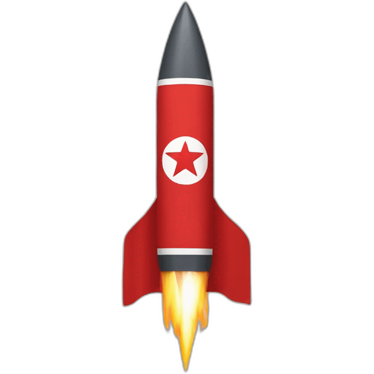 ICBM North Korean flag emoji