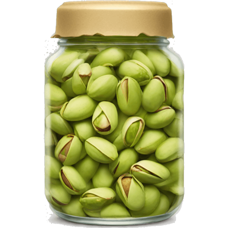 a  single jar of pistachio spread emoji