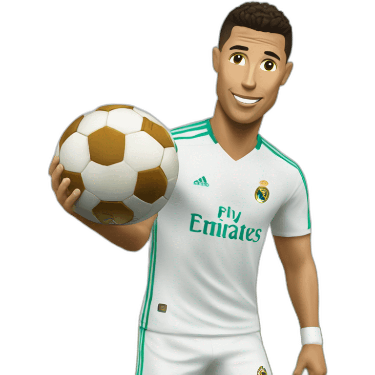 Ronaldo avec une chèvre emoji