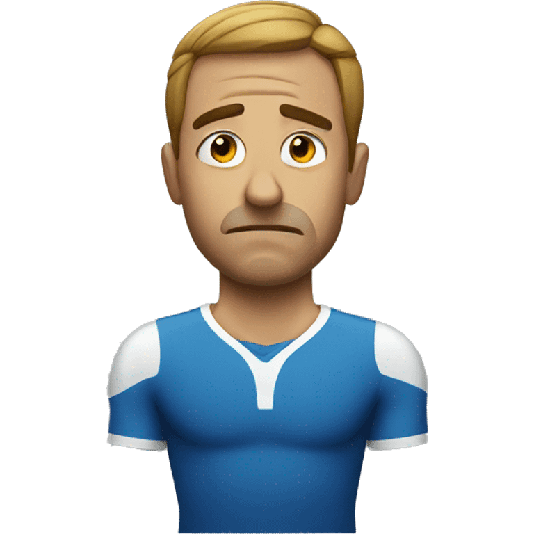 the exhausted man in sport emoji