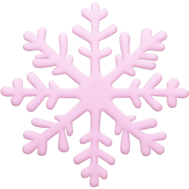 pastel pink snowflake  emoji