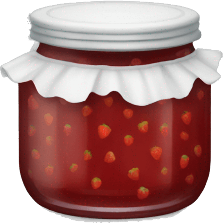 Empty strawberry jam jar  emoji